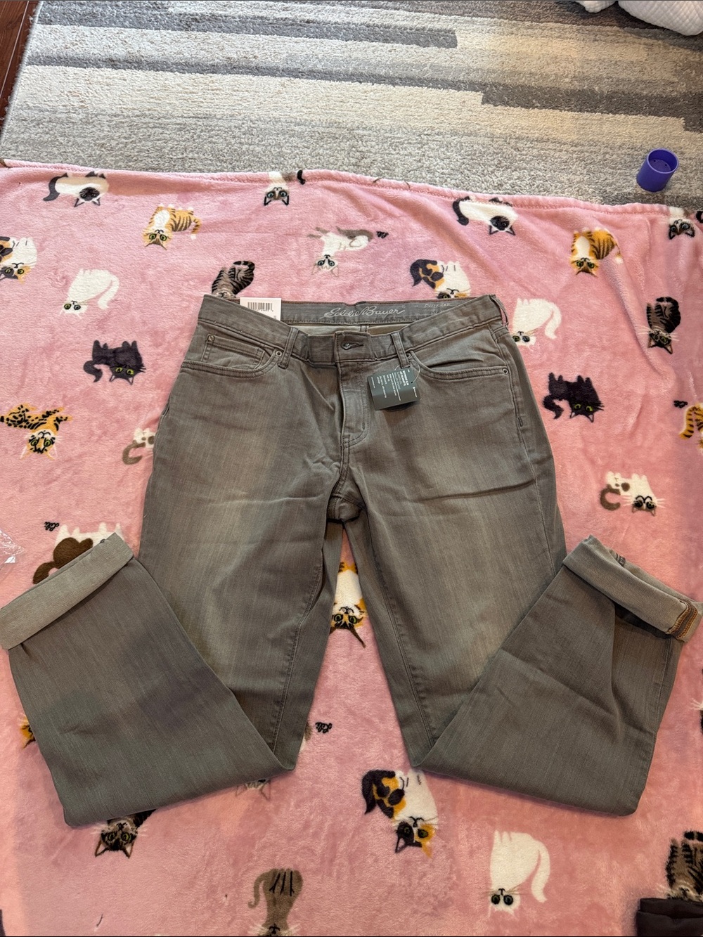 EDDIE BAUER - women’s boyfriend slim grey jeans